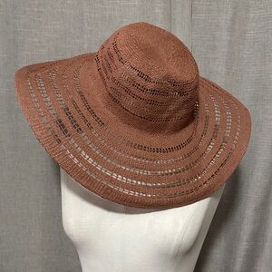 Like New a new day Summer Beach Hat-OSFM-Paper Material-Dusty Pink